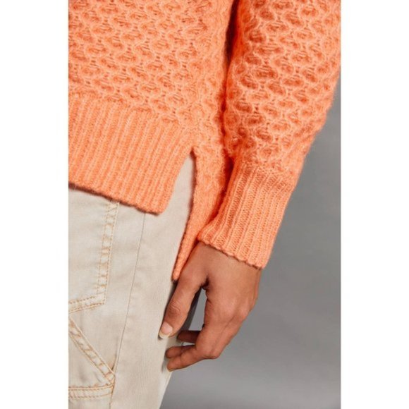 ANTHROPOLOGIE CORAL BIA MOCK NECK ALPACA BALLOON SLEEVE SWEATER S - Picture 13 of 13